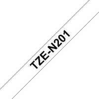 BROTHER TZe-N201, bílá / černá (3, 5mm nelaminované)