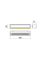 Nástěnné svítidlo AROOS AP LED SMD 14W IP65 SW 3000K REDO 90250