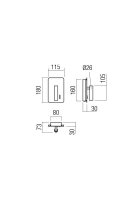 Nástěnné svítidlo QUDA AP SQ LONG LED 1x6W+1x3W 3000K WH REDO 01-2979