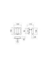 Nástěnné svítidlo CLOSER AP LED 6W 3000K SQ WH REDO 01-3091