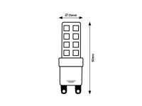 SMD LED, G9, 4W, 350lm, 2700K RABALUX 79062