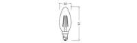 LEDVANCE LED CLASSIC B P 4W 840 Clear E14