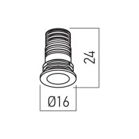 XNANO SMALL REC. FIXED DOWNLIGHT RND. W.