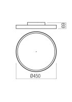 Stropní svítidlo DAMA PL LED 40W CCT D450 WH REDO 01-3742