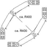 OBO RGBV 610 FT Kloubový oblouk, svislý, 60x100, Ocel, žárově zinkováno