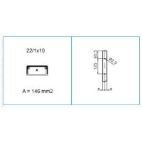 TMU 22/1X10 W 09608 Minikanál s přesahujícím víkem 22/1x10 - bílá IBOCO B09608