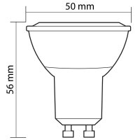 LED žárovka GU10, 2,8W, 3000K, CRI80, vyz. úhel 110°, use 360° 250lm