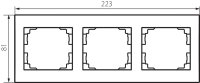 Trojnásobný horizontální rámeček LOGI 25296 Kanlux grafit