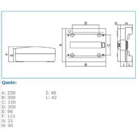 IP40 STD 12 GRI 04010 rozváděčová skříň IP 40 STANDARD IBOCO 04010