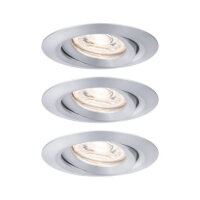 LED vestavné svítidlo Nova mini výklopné 3x4W 2.700K hliník broušený 230V 94297