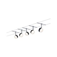 Wire System ClearLED 5x4W black/chrome 1