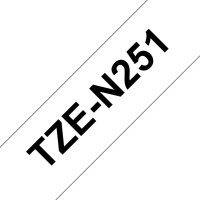 BROTHER TZe-N251, bílá / černá (24mm nelaminované)