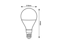 Fil. LED, E14 G45, 2W, 470lm, 3000K RABALUX 79013