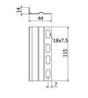 Spojka žlabu LINEAR+ SL-1B 35 ''SZ'' ARKYS ARB-14211003