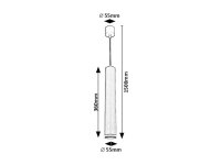 SENOBIA GU10 1x 35W IP20 černá RABALUX 73036