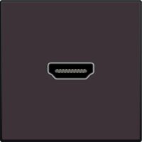 Zásuvka HDMI-HDMI-DARK BROWN NIKO 124-69417