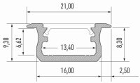 AL-PROFIL B RAW 1M (10-0020-10)