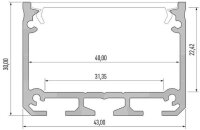 AL-PROFIL ILEDO SILVER 1M (10-0114-10)