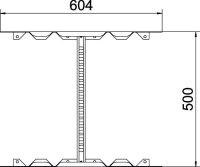 OBO LMFV 650 FS Multifunkční spojka pro kabelový žebřík 60x500 Ocel