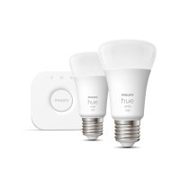 Philips Hue White 9.5W E27 1100lm sada (2x LED žárovka+bridge)