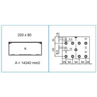 TA-N 200X80 G 01875 Podparapetní přístrojový kanál, 200x80 - šedá IBOCO B01875