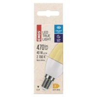 LED žárovka True Light svíčka E14 4,2W (40W) 470 lm teplá bílá EMOS ZQ3224