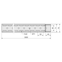 Kabelový žlab 35x75x0,75 sendzimir (Jupiter) KOPOS KZI 35X75X0.75_S