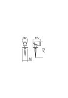 Bodové svítidlo SAM PR LED COB 6W IP65 DG 3000K REDO 9492