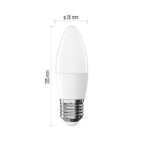 LED žárovka Classic svíčka E27 4,2W (40W) 470 lm teplá bílá EMOS ZQ4E21