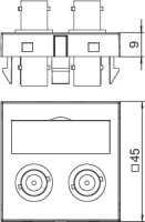 multi. nosič Audio-BNC MTG-2BC F RW1