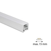 Přisazený hliníkový profil PC1, 25x25mm, mléčný difuz., 2m MCLED ML-761.049.74.2