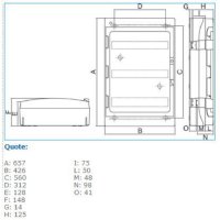 IP65 54 GRI 06527 rozváděčová skříň IP 65 IBOCO 06527