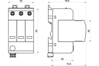 Svodič rázového přepětí PIIIM PV 200 DS Vseries HAKEL 27073