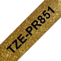 BROTHER TZe-PR851 exklusivní, zlatá/černá, 24mm