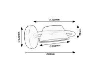 ODISS LED 6W IP20 černá 3000K 400lm RABALUX 71048