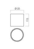 Stropní svítidlo HERA PL LED 21W 2700K WH TRIAC REDO 01-4223