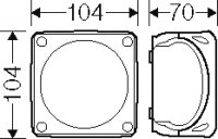 Hensel EB 04 B Rozvodnice podle IEC 62208 černá, IP 66, UV Stabilní