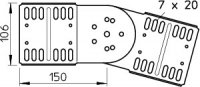 OBO RGV 110 FT SO Kloubová spojka pro kabelový žlab 110x300 Ocel žár.zinek