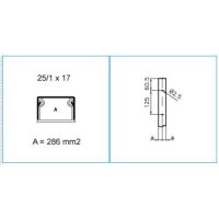 TMU 25/1X17 W 09606 Minikanál s přesahujícím víkem 25/1x17 - bílá IBOCO B09606