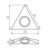 Nábytkové bodové svítidlo ZEPO LFD-T02/S-C/M 04386 Kanlux