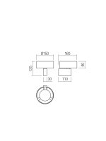 Nástěnné svítidlo PUNKT AP LED 6W 3000K WH REDO 01-3093