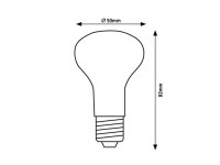 SMD LED, E14 R50, 5W, 470lm, 3000K RABALUX 79064