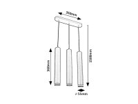 SENOBIA GU10 3x 35W IP20 černá RABALUX 73037