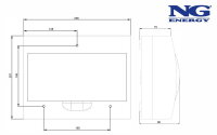 Fotovoltaický rozvaděč SPACEBOX pro 2 stringy, DC 1000V, IP30 FVE 51 6391.01