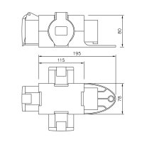 rozbočovač ST.ANTON 1 x 4-pólový 16A/380V 2 x schuko přívodka PCE 9430050