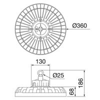 ELIA HL  120W 4000K(CRI80) ON/OFF IP65 M