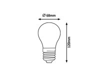 LED Filament bulb LED E27 A68 12W 2000lm 3000K 360degree C Class RABALUX 1933