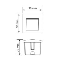 Led svítidlo Karin W 3W, 3000K, IP65, bílá barva MCLED ML-517.013.81.1