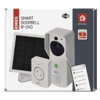 GoSmart Domovní bezdrátový bateriový videozvonek IP-09D s Wi-Fi solární panel