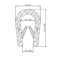 Ochranná lišta 4A-3,8mm ČN, 100m svitek ELEKTRO BEČOV G413660